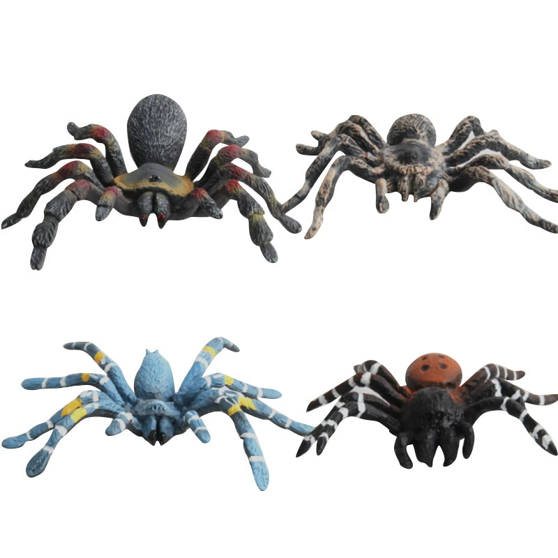 Cross -border hot selling simulation wild insect animal spider model gray -blue poison spider big spider spider tideline static ornaments
