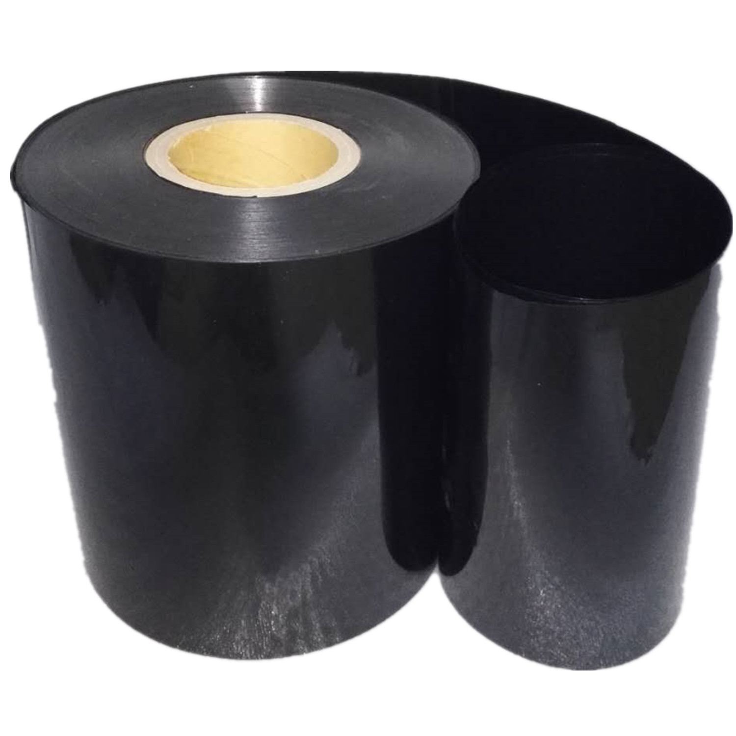 厂家批发黑色耐温PET/pet薄膜 黑色遮光塑料基材PET/pet包装胶片