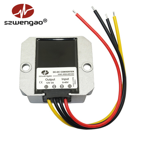 [Factory wholesale] 8-40V to 12V1A2A3A6A car power converter voltage regulator monitoring power supply