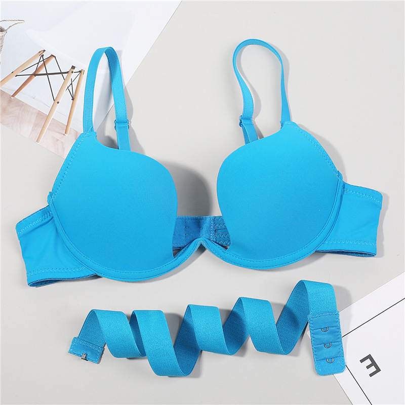 Foreign trade cross-border thin upper and lower thick U-shaped beautiful back bra gathered sexy underwear European and American sexy beautiful back 902 secret