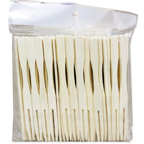 Bamboo fruit fork disposable children's heart-shaped bamboo fork KTV bar club home snack fork manufacturer wholesale