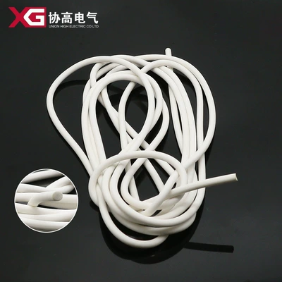 Silicone rubber foam round strip square strip white sponge sealing strip high and low temperature resistant lamp strip flame retardant no odor