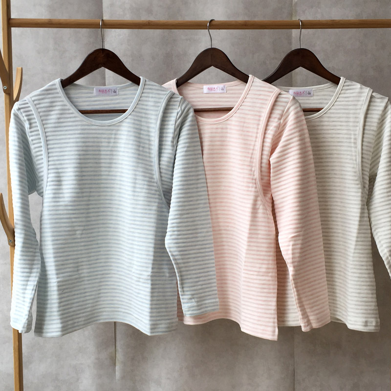 Pure Cotton Colored Cotton Maternity Autumn Clothes, Postpartum Breastfeeding Clothes, Confinement Clothes, Thickened, Elastic and Warm Pure Cotton Colored Cotton Maternity Autumn Clothes, Postpartum Breastfeeding Clothes, Confinement Clothes, Thickened, Elastic and Warm