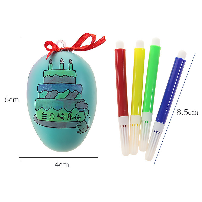 Huevos de Pascua para Pintar DIY Set de 5 Piezas de Plástico, para Pintar DIY para Manualidades de Pascua