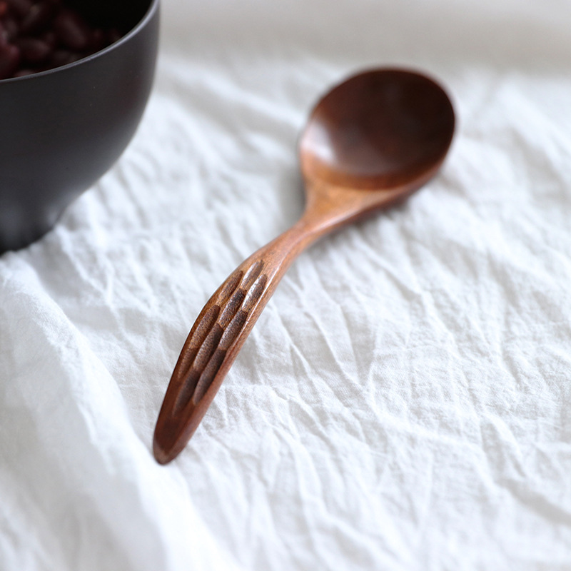 Cucharas de madera vintage para café y postre estilo lujo_voghion.com