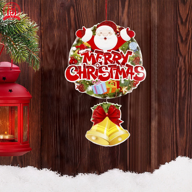 Navidad creativa Garland adornos de Navidad pegatinas decorativas listado centro comercial tienda decoración del hogar suministros de Navidad lote