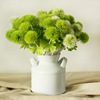 Fresh realistic plastic artificial plant, decorative flowers