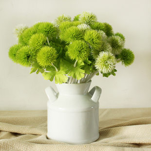Fresh realistic plastic artificial plant, decorative flowers