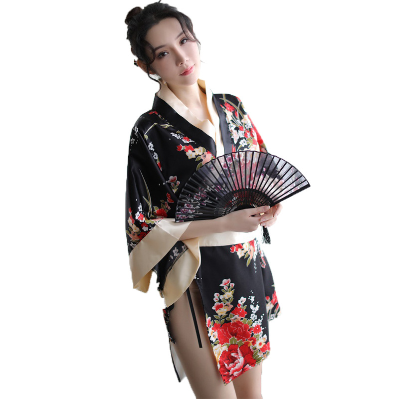 Nuevo estilo japonés kimono uniforme tentación traje sexy lencería sexy Lindo juego de rol entrega de una sola pieza