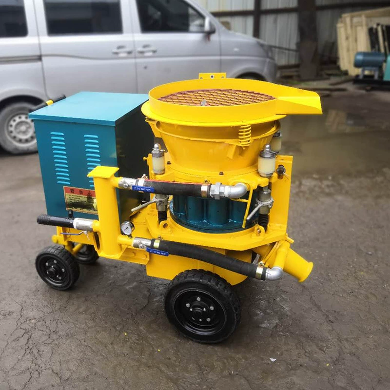 Hanbo производства Roadway Опрыскивание бетона Сухой опрыскиватель Шахта Поддержка цементной заливки машина Сухой опрыскиватель 6 Квадратная модель