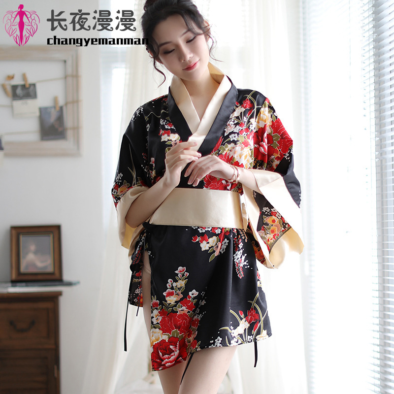 Nuevo estilo japonés kimono uniforme tentación traje sexy lencería sexy Lindo juego de rol entrega de una sola pieza