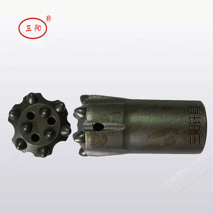 R32R28R25螺纹球球齿钎头  山东阳谷凿岩钻头