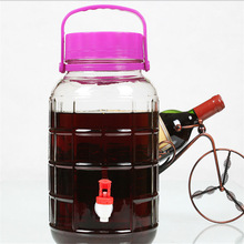 10斤装加厚玻璃泡酒坛子带龙头葡萄酒坛密封罐酿酒器泡酒瓶