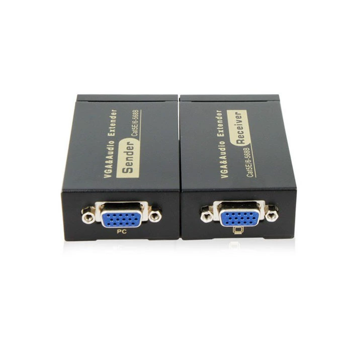 HD VGA сетевой кабель удлинитель 100 м до RJ45 видеосигнал усиление передача