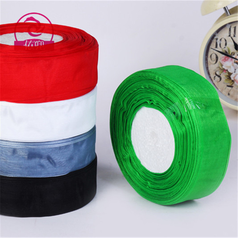 现货销售8分（25MM）尼龙透带 雪纺带 雪纱带 蝴蝶结材料