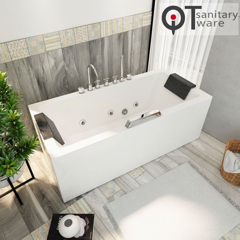 Foshan manufacturers surf massage bathtub home luxury intelligent multi-functional bathtub without pipe water recommended