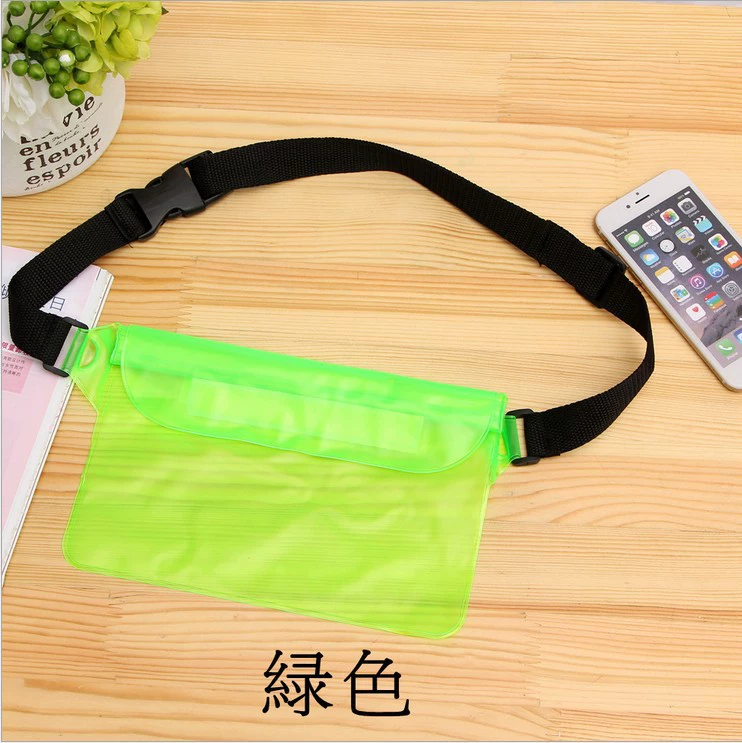 Tablet mobile phone, big belt bag, waterproof bag for swimming, storage system, water container, touch screen