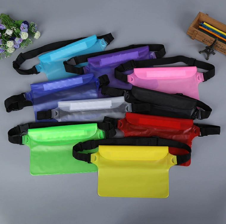 Tablet mobile phone, big belt bag, waterproof bag for swimming, storage system, water container, touch screen