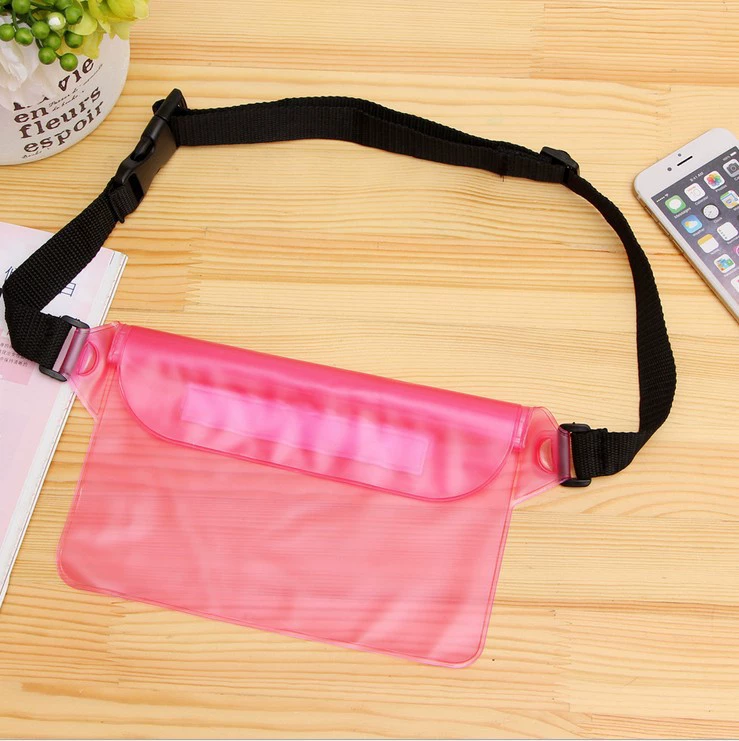 Tablet mobile phone, big belt bag, waterproof bag for swimming, storage system, water container, touch screen