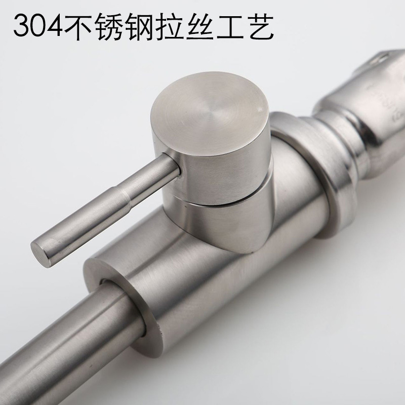 Venta al por mayor de acero inoxidable 304 grifo de la cocina grifo caliente y fría Válvula de mezcla de lavandería piscina fregadero grifo de cuenca vegetal suministro