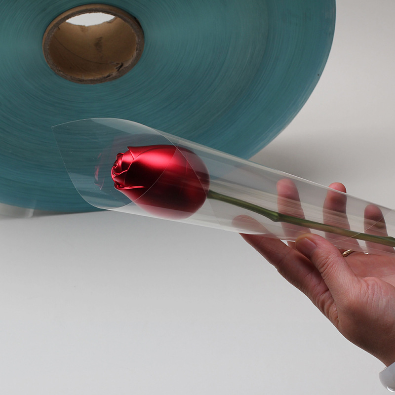 定 制可覆膜pvc塑料片材 pvc片材折盒用窗口膜 PVC玫瑰花包装膜