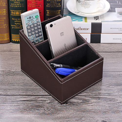 Desktop storage box European style remote control storage box creative home supplies pen holder storage box printable LOGO