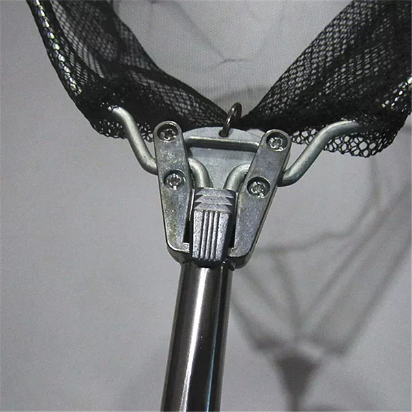 Stainless steel copy net automatic triangle copy net 1.7 meters copy net fishing supplies fishing gear accessories