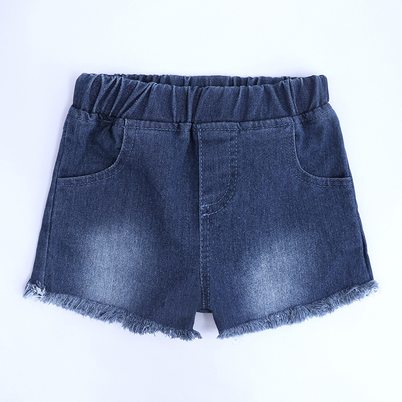 Children's Clothing Dropshipping 2026 Summer Girls' Outfit Set for Young Children, Fashionable Off-Shoulder Top and Denim Shorts Two-Piece Set