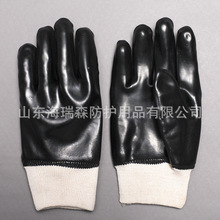 可加工生产全浸胶防滑手套 防油耐磨劳保橡胶机修印刷防油手套