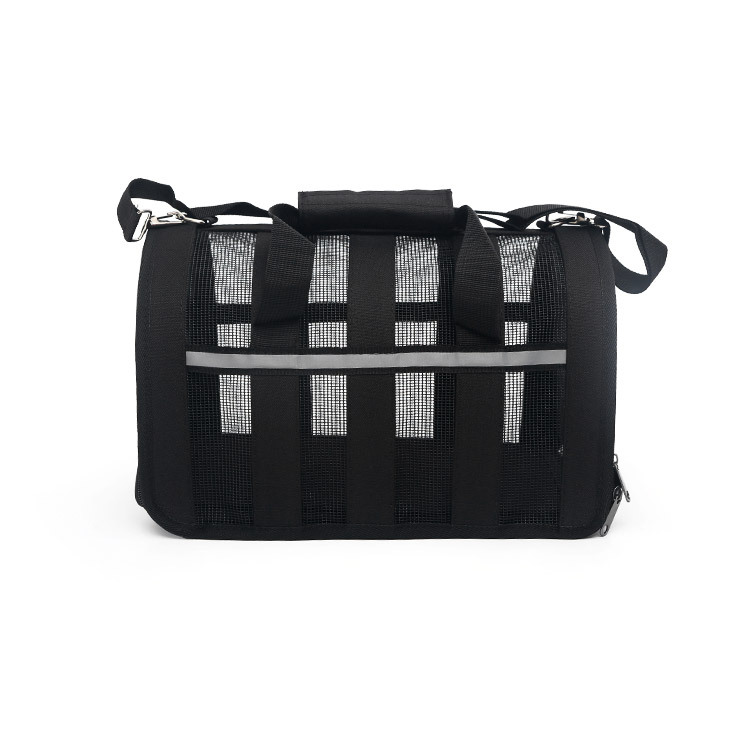 Comercio al por mayor perro gato bolso de cuatro lados de malla transpirable bolsa de mascota jaula portátil plegable mascota comercio exterior