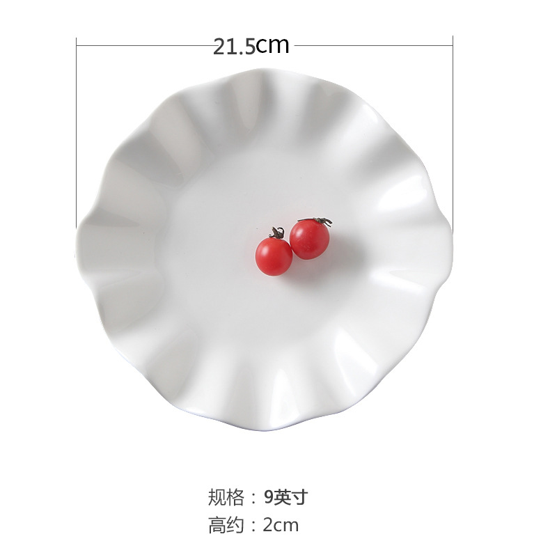9 인치 연꽃 잎 접시
