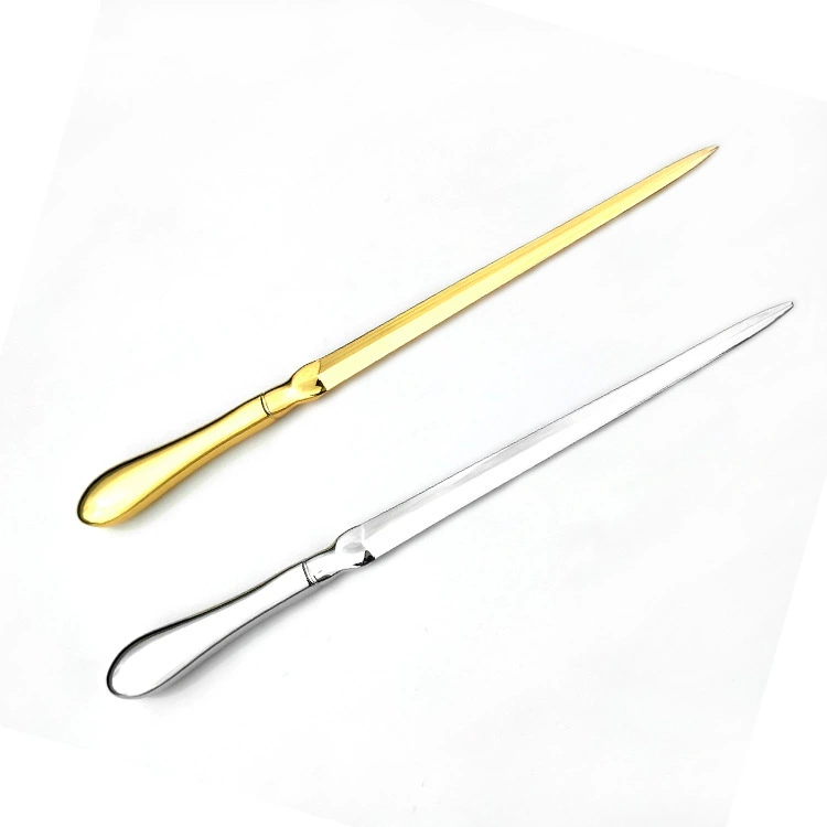 Новый европейский стиль, металлический посеребрённый/позолоченный Кейши, креативный разборный меч, выдвижной нож для бумаги, заводская готовая продукция