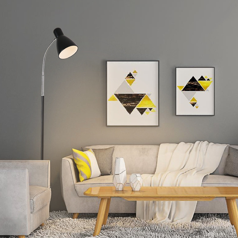 Lámpara de pie LED moderna estilo americano, luz cálida de lectura, apta para oficina o sala de estudio