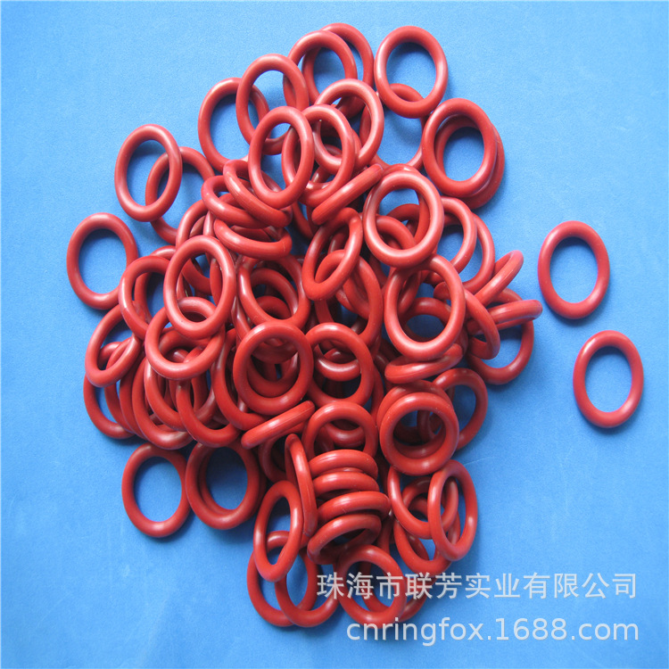 10*8*1红色硅橡胶密封圈 防水硅胶O型圈 耐高温硅胶圈 环保 平价