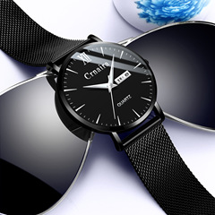 Cross-border watch men's quartz watch fashionable minimalist ultra-thin factory wholesale watch men's waterproof