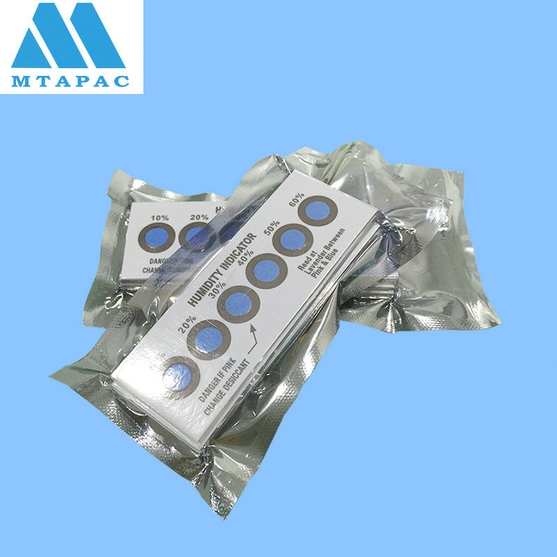 厂家直销 6点湿度卡蓝变红高灵敏度湿度指示卡遇水变色湿敏卡批发