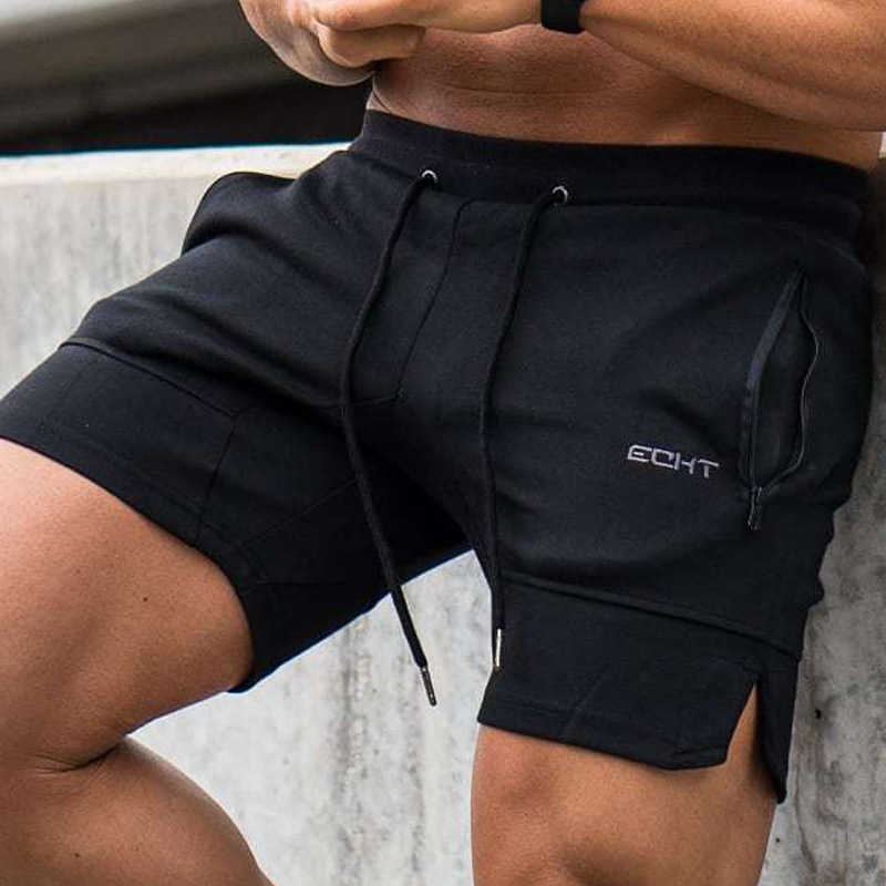 2019 Muscle Fitness New Shorts Running Training Summer Five Points Cotton Shorts Factory Outlet
