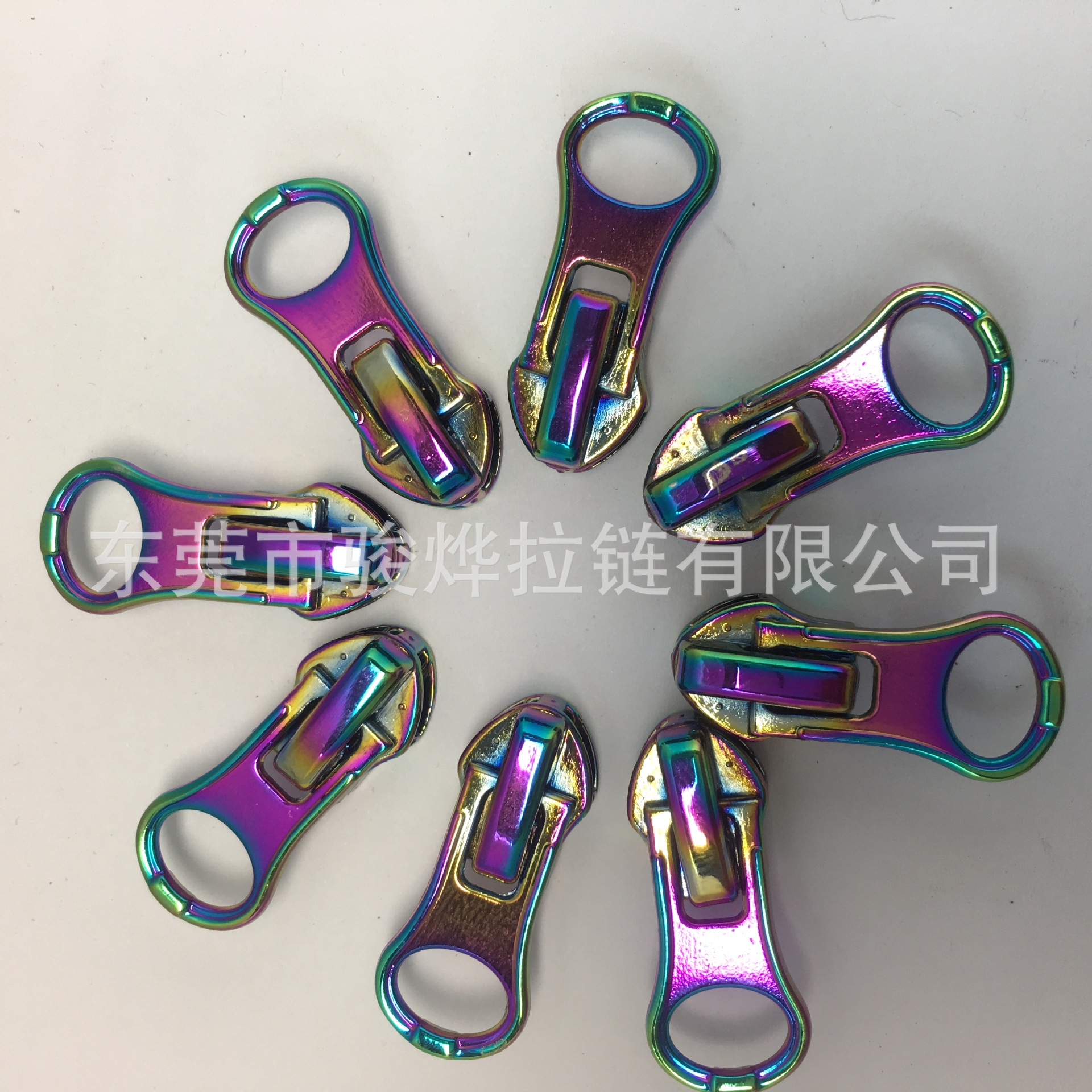 幻彩拉链头 反穿拉链头 反穿防水幻彩拉链头 七彩拉链头