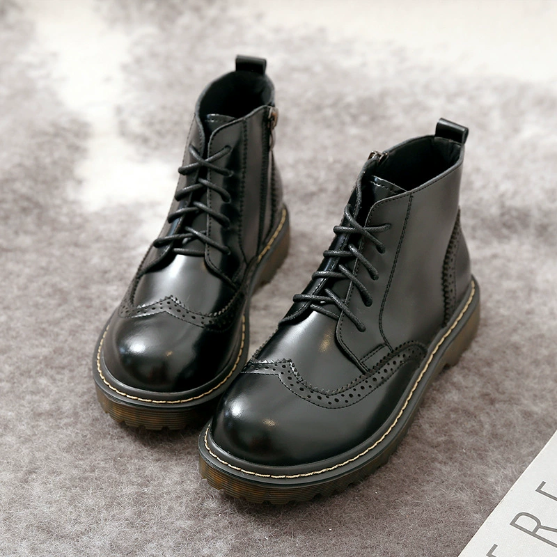 5080, новые короткие ботинки-броги в британском стиле в стиле ретро с короткими трубками, повседневные размеры 35-40