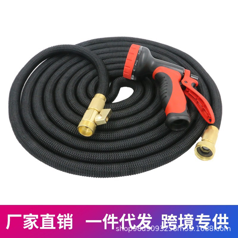 高压洗车水枪压力喷头浇花工具冲刷伸缩软水管套装一件代发
