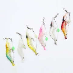Jieyu soft shrimp with hook imitation prawn 9cm/6g bass boat fishing sea fishing freshwater catfish mandarin fish mandarin fish