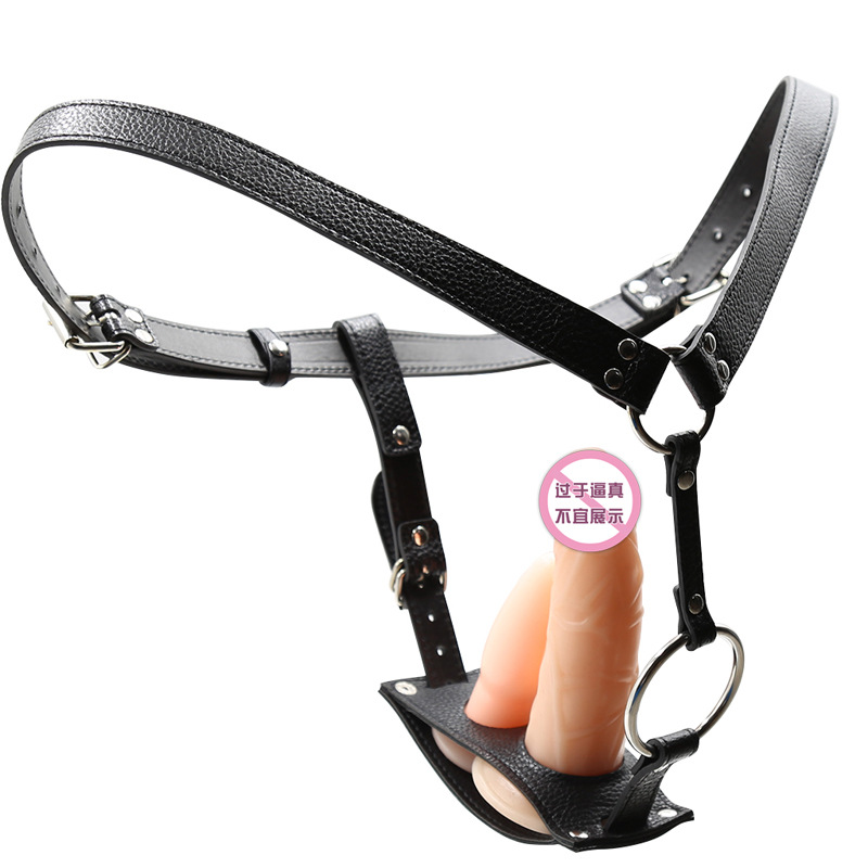 Fabricante de juguetes sexuales, ropa interior con dildo, dildo de doble punta, pene artificial, pantalones cortos con dildo, pantalones de cuero image 7