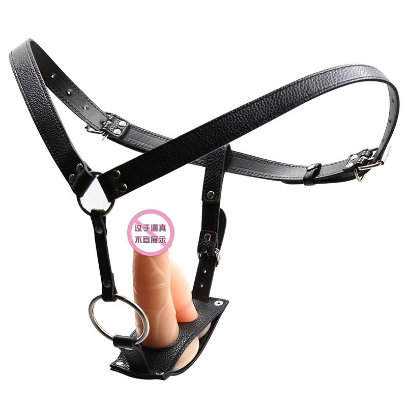 Fabricante de juguetes sexuales, ropa interior con dildo, dildo de doble punta, pene artificial, pantalones cortos con dildo, pantalones de cuero image 5