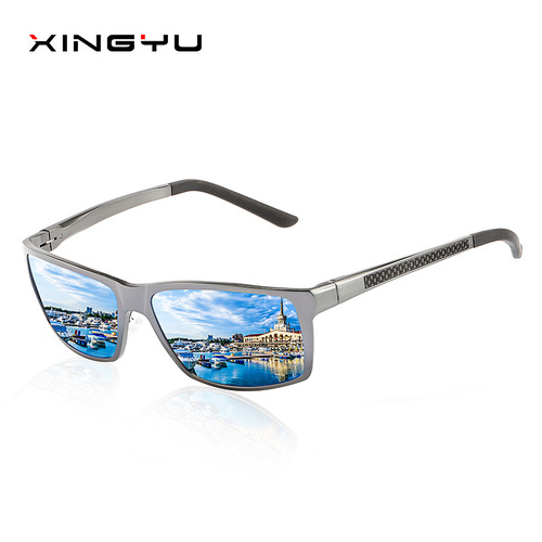 New men's polarized sunglasses all-aluminum magnesium sunglasses series carbon fiber leg accessories XY160 sunglasses