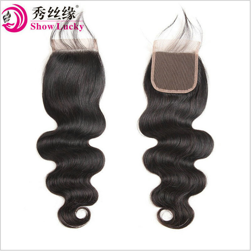 body wave hair block lace accessories 4x4 lace closure factory supply one-piece delivery