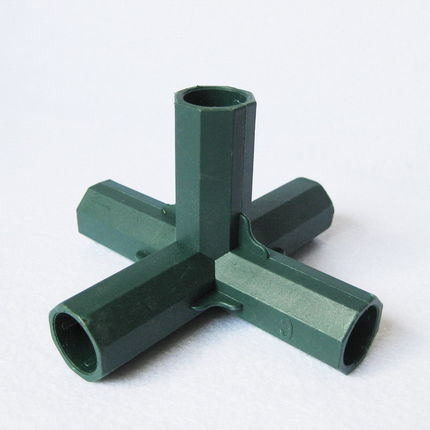 Conector de la hebilla de la siembra de hortalizas y flores de efecto invernadero tubo redondo de ratán escalada de plástico recubierto tubo de acero accesorios de jardinería image 30