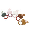 Cute three dimensional rabbit, plush hairgrip, demi-season children's elastic hair rope