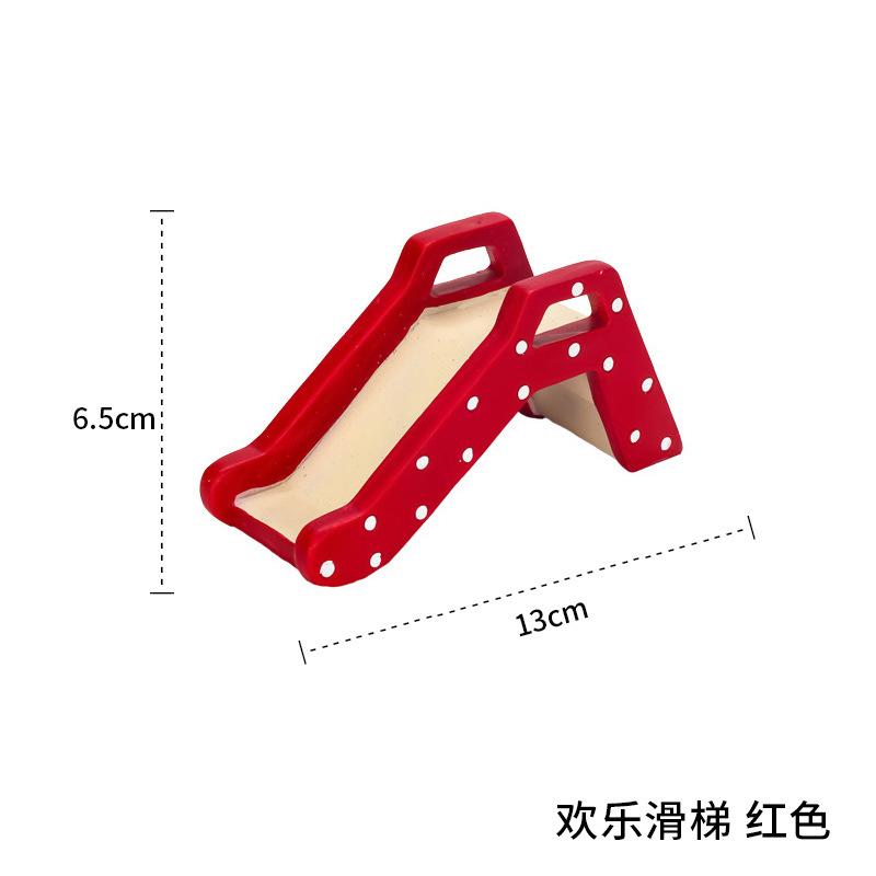 Chậu Cây Resin Bộ đồ chơi cầu trượt mini resin hoạt hình, đồ trang trí phòng trẻ em, bàn làm việc và quà tặng (RG-288)