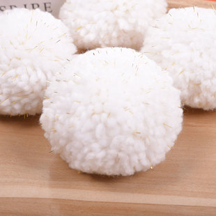 Factory wholesale white fur ball Iceland fur ball Christmas wool ball clothing bags diy accessories fur ball accessories