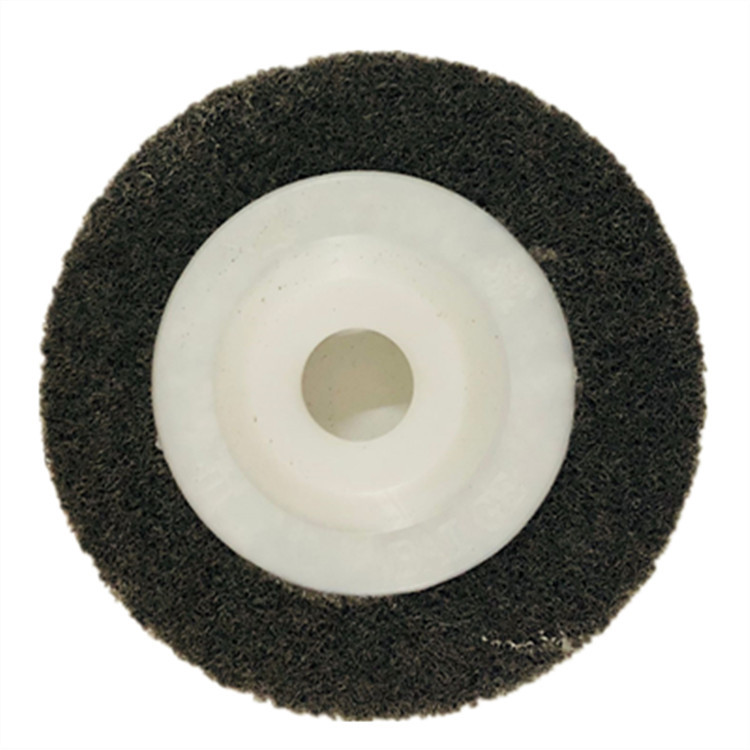 白鸽牌100*16孔角向抛光轮 角向尼龙轮 4寸不织布抛光轮 拉丝轮